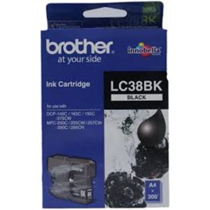 Brother LC 38 Black Ink Cartridge