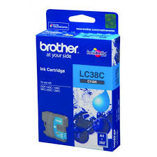 Brother LC 38 Cyan Ink Cartridge