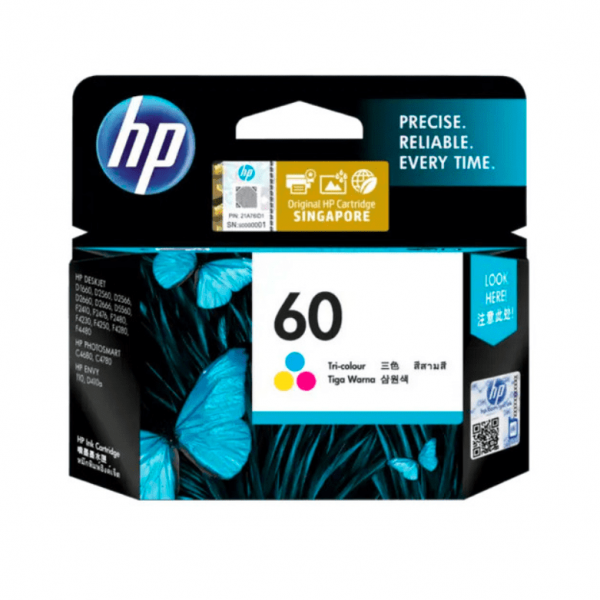 HP 60 Tri Color Ink Cartridge