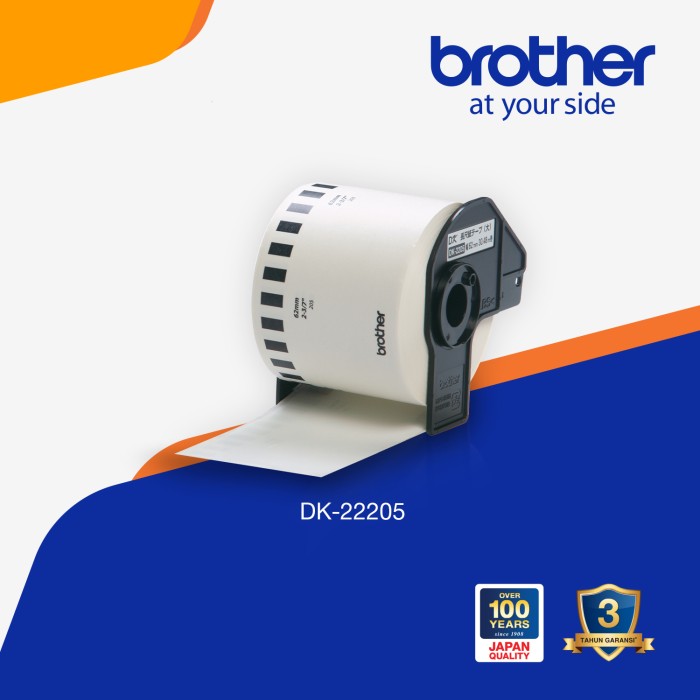 Brother Label Tape DK-22205 Continuous Length Paper Tape