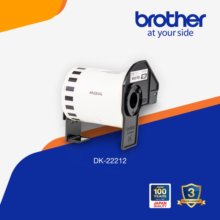 Brother Label Tape DK-22212 62mm Continuous Length Film White Tape