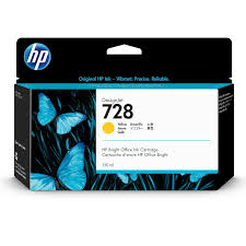 HP 728 130ml Yellow Designjet Ink Cartridge