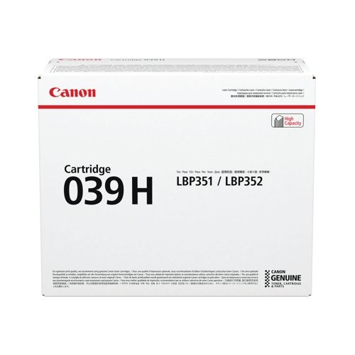 Canon CRG 039H Black Toner Cartridge