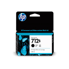 HP 712B 80-ml Black DesignJet  Ink Cartridge